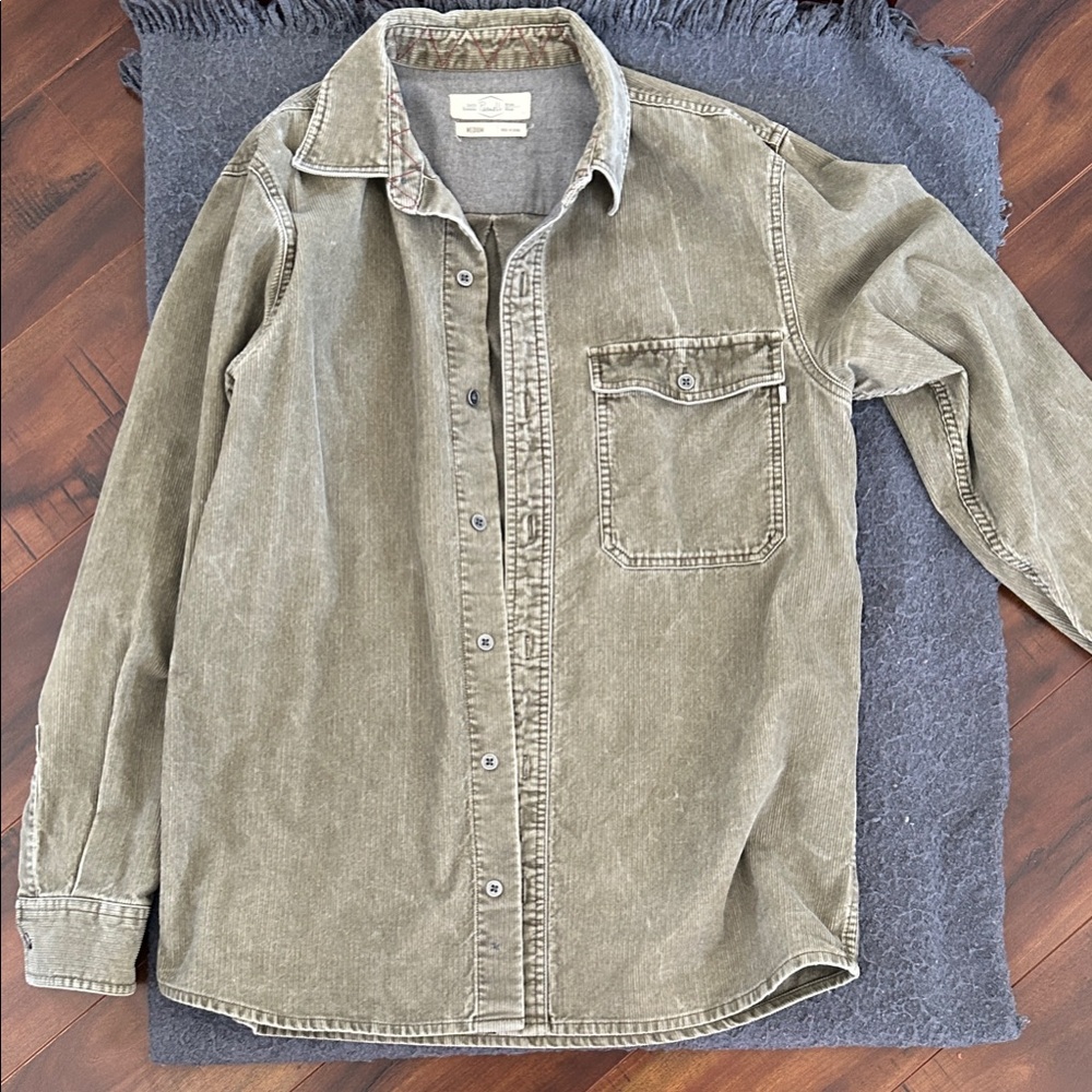 Olive Casual Button Down Shirt